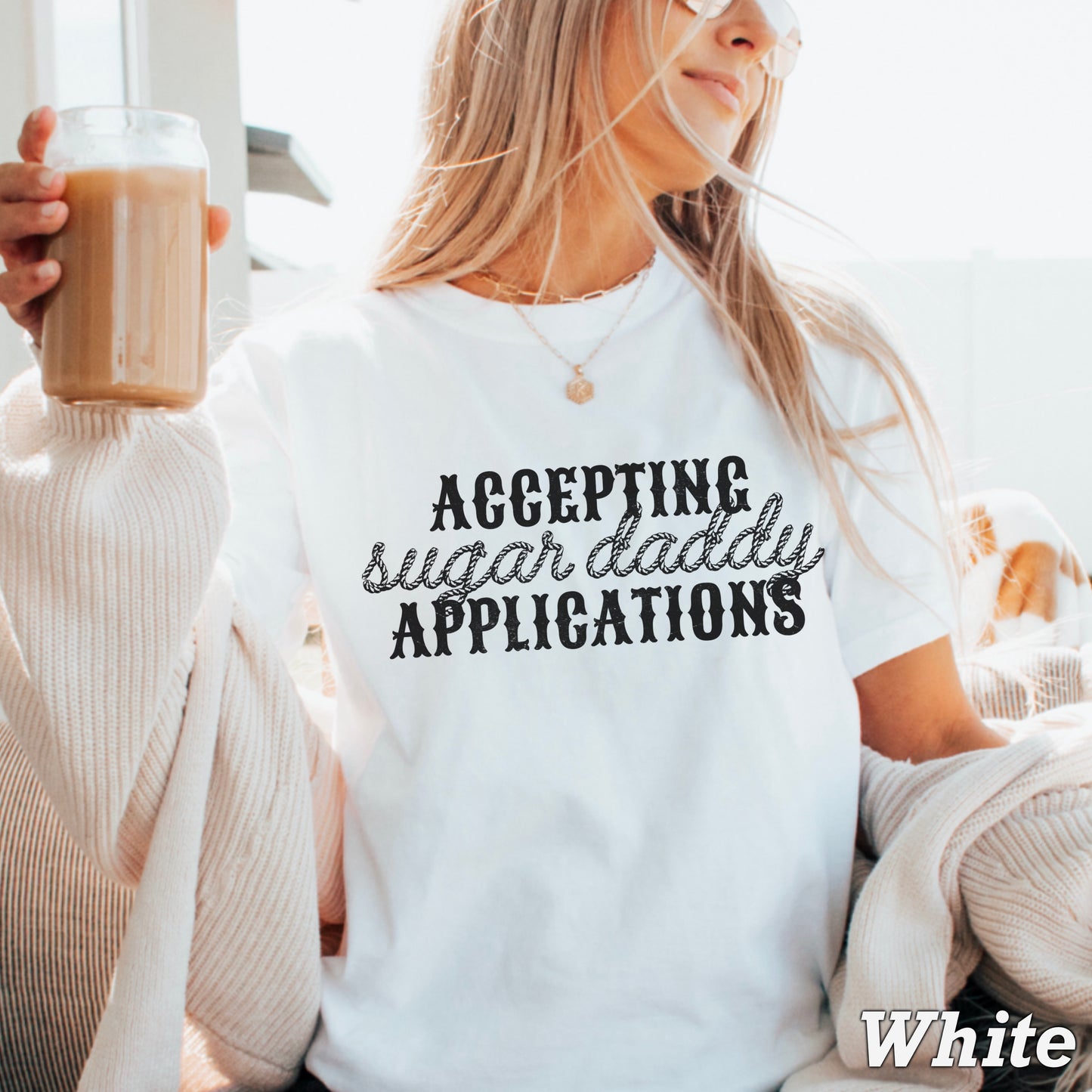 Accepting Sugar Daddy Applications Comfort Color Graphic Tee