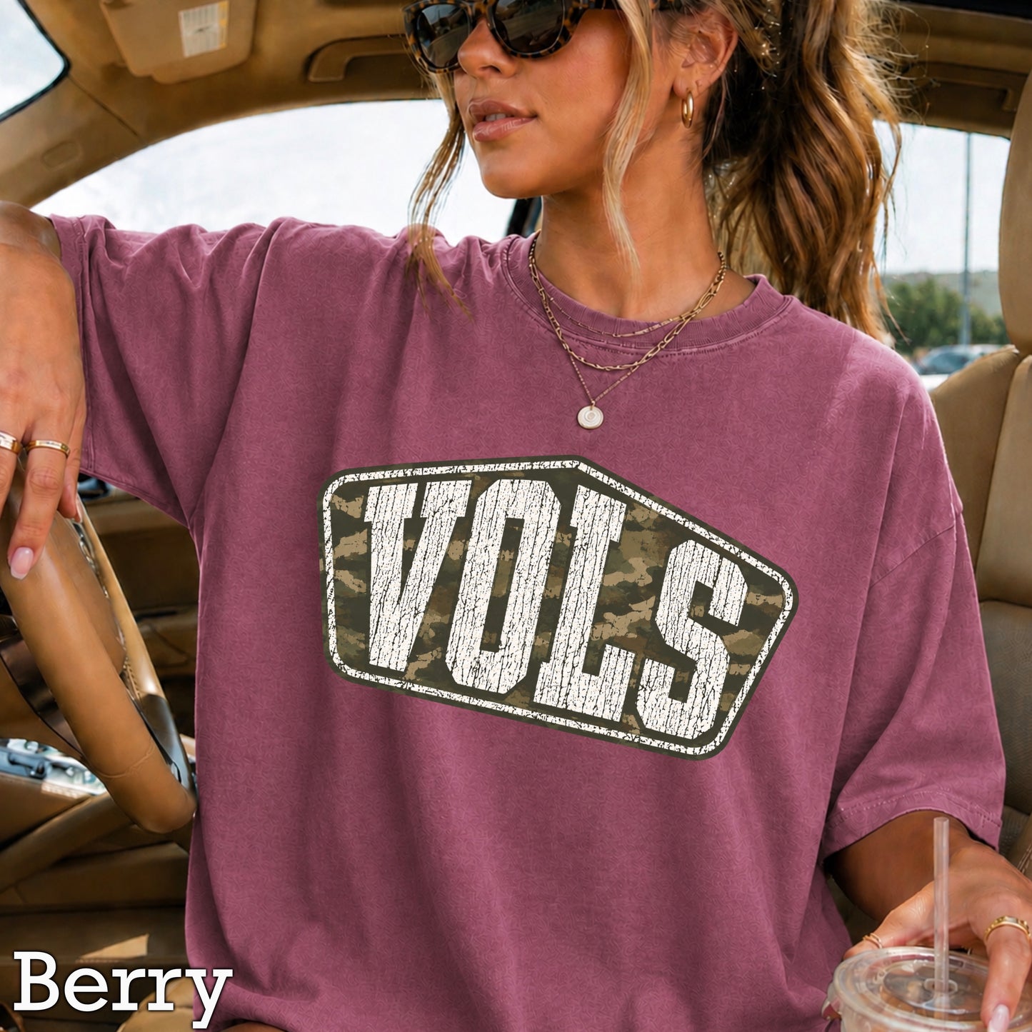Tennessee Camo Comfort Color Graphic Tee