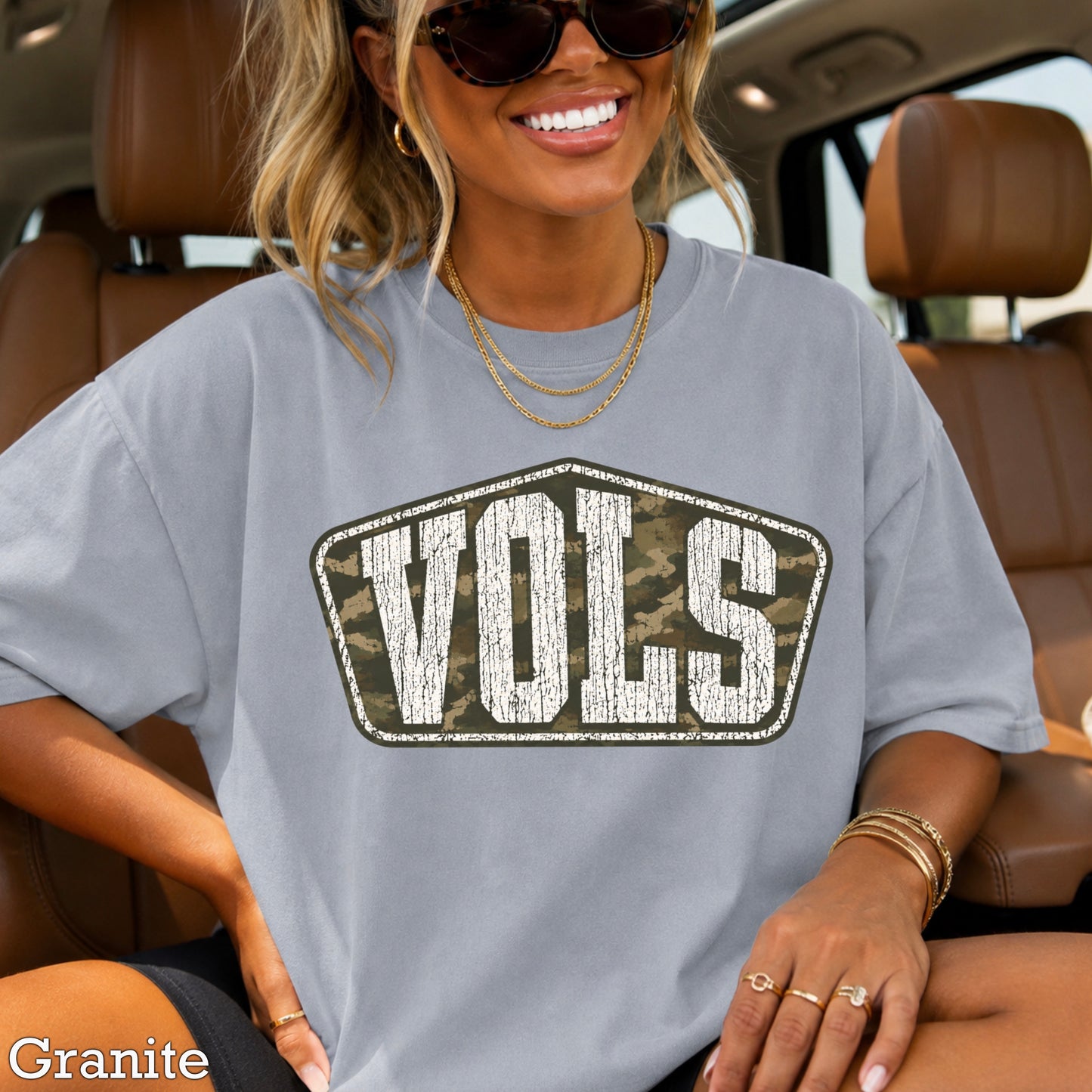 Tennessee Camo Comfort Color Graphic Tee