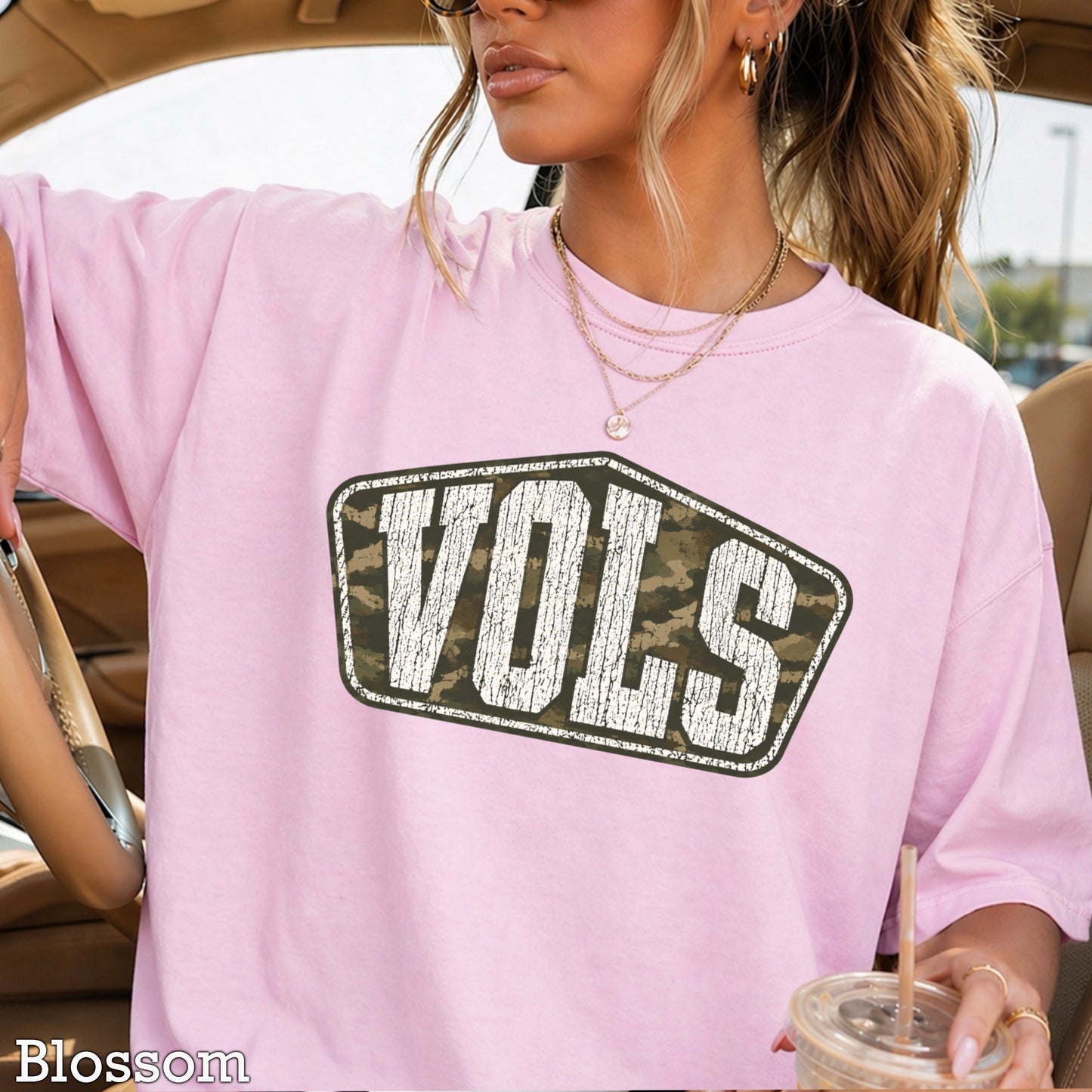 Tennessee Camo Comfort Color Graphic Tee