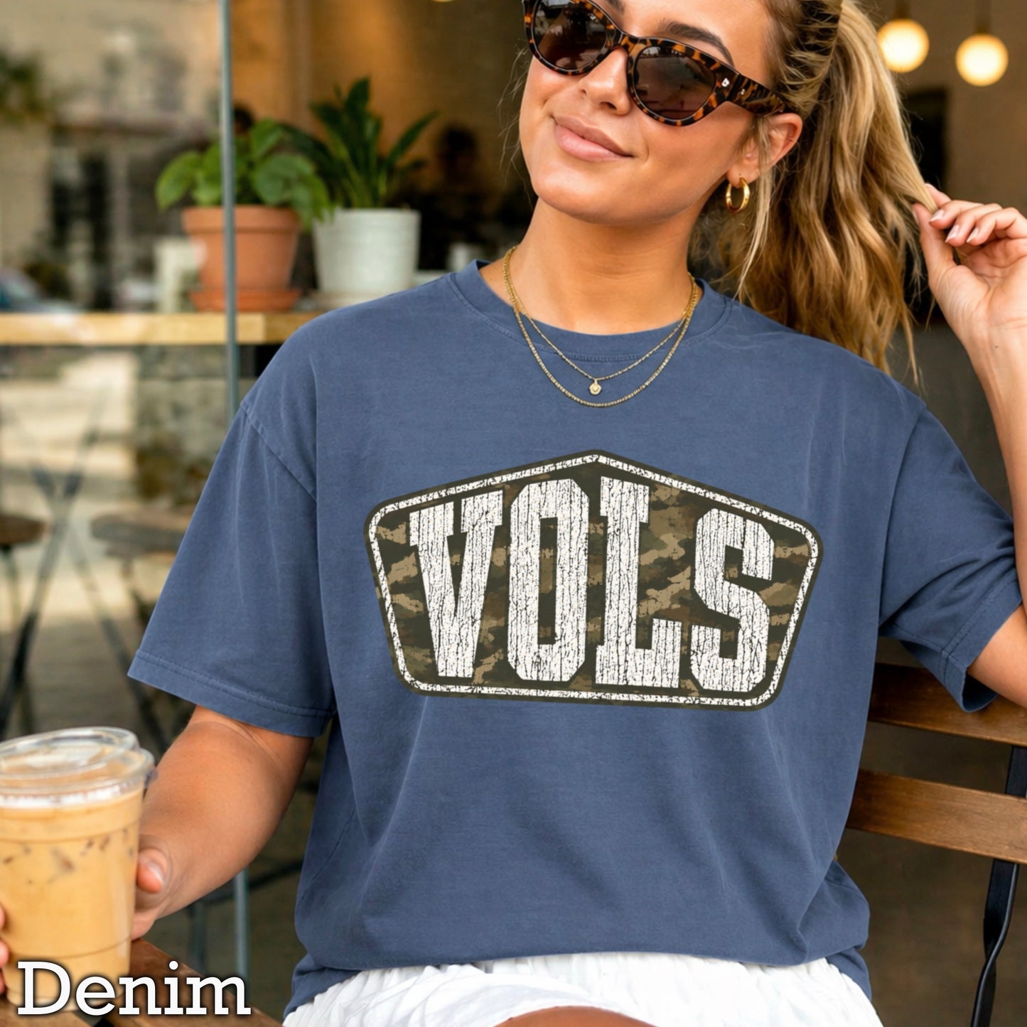 Tennessee Camo Comfort Color Graphic Tee