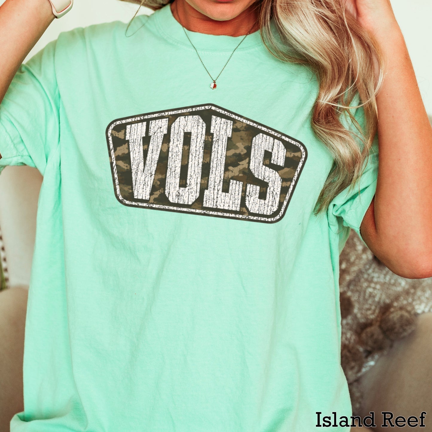 Tennessee Camo Comfort Color Graphic Tee