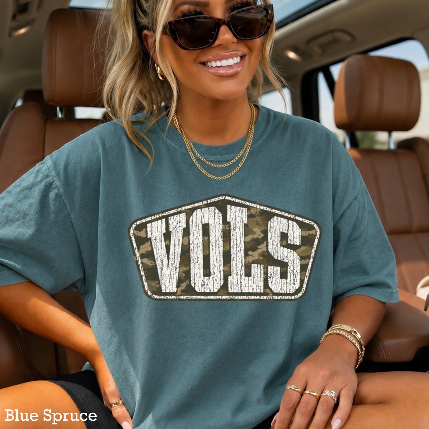 Tennessee Camo Comfort Color Graphic Tee