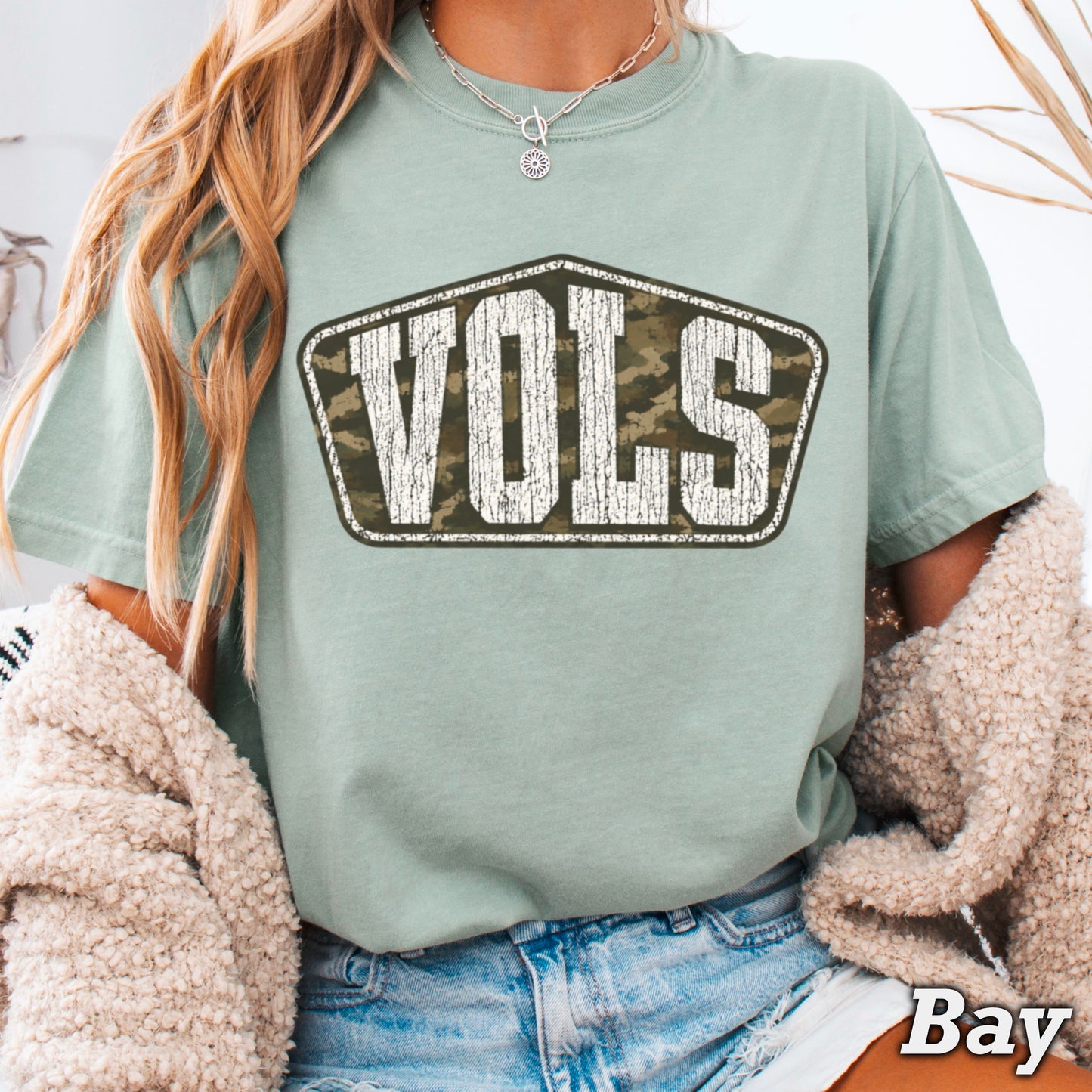 Tennessee Camo Comfort Color Graphic Tee