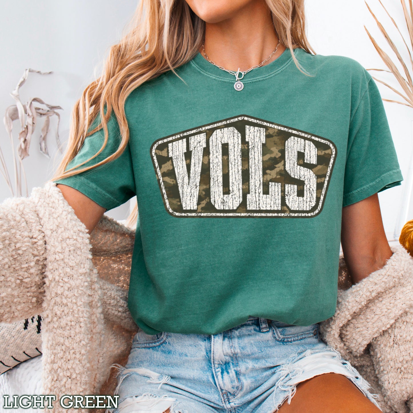 Tennessee Camo Comfort Color Graphic Tee