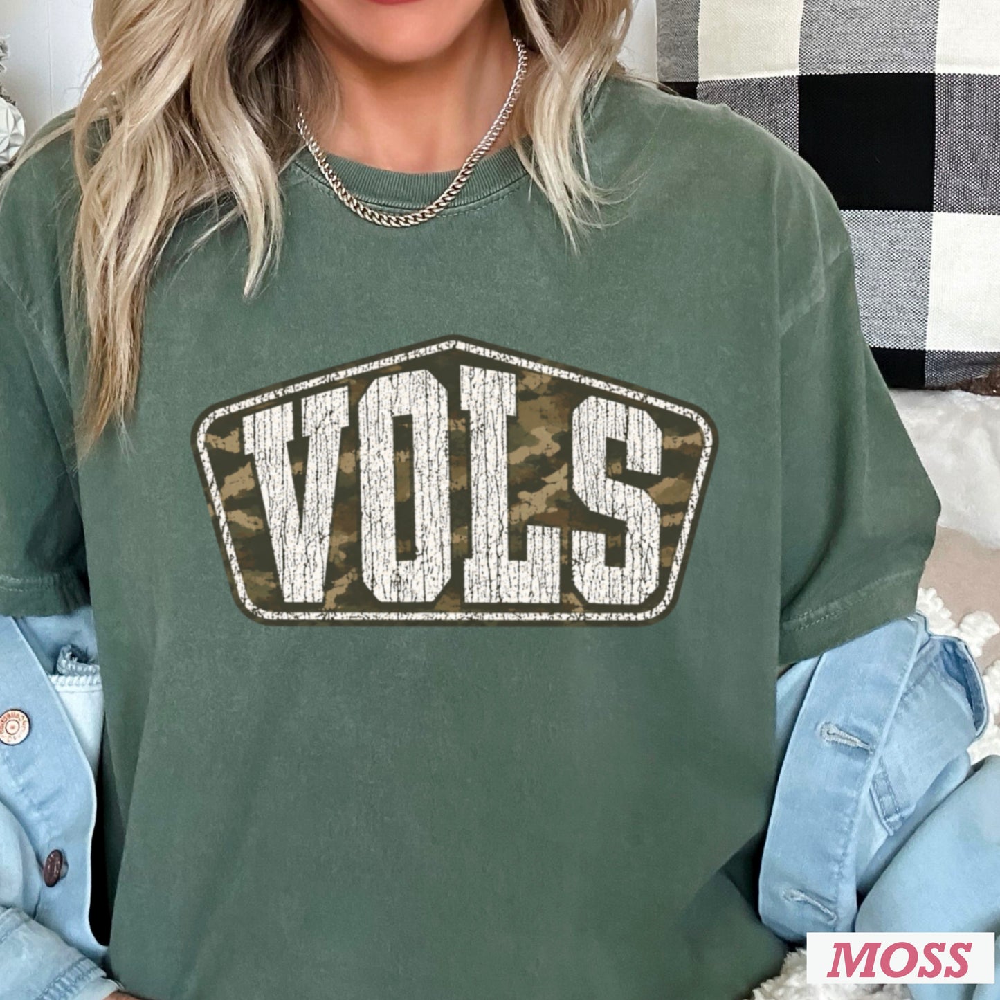 Tennessee Camo Comfort Color Graphic Tee