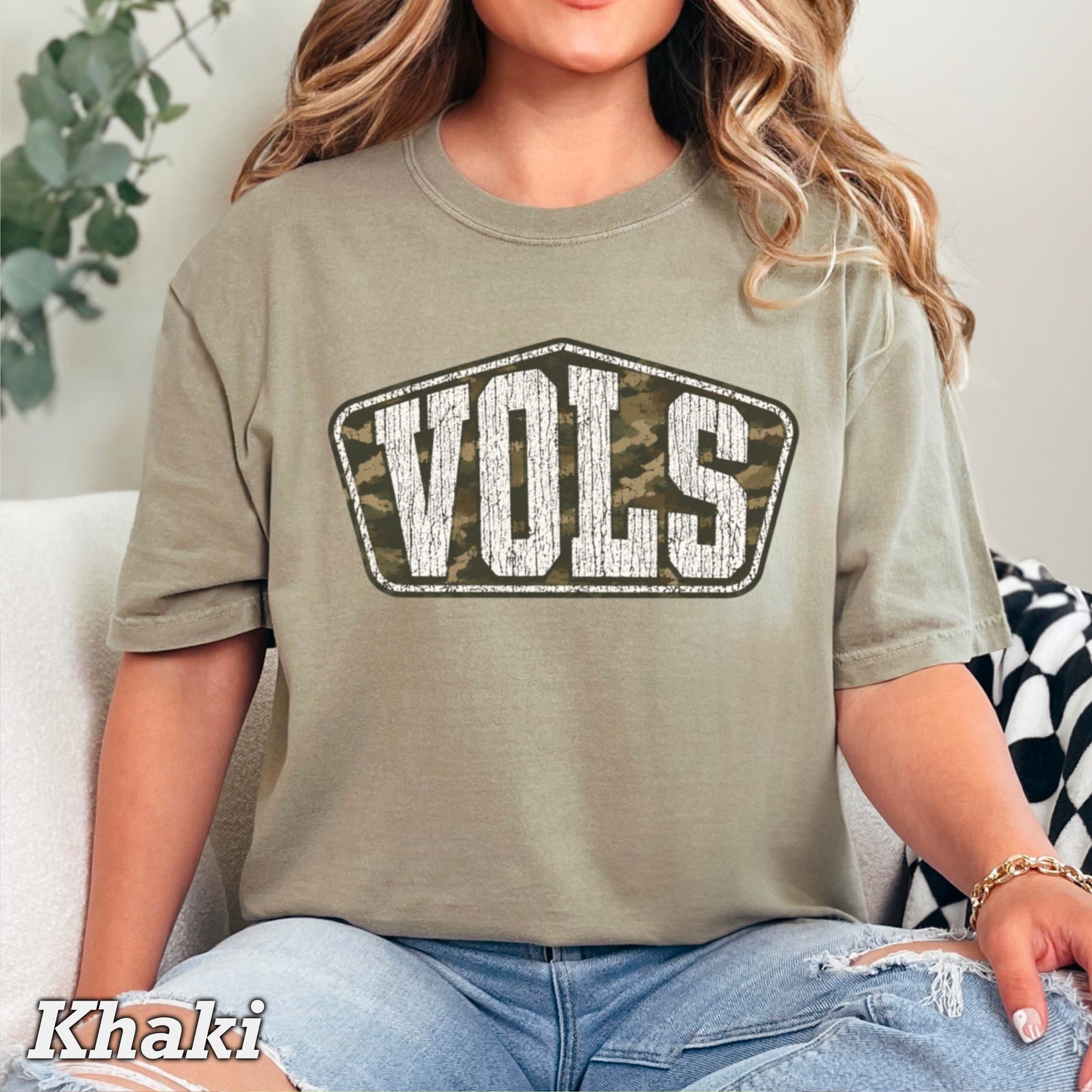 Tennessee Camo Comfort Color Graphic Tee