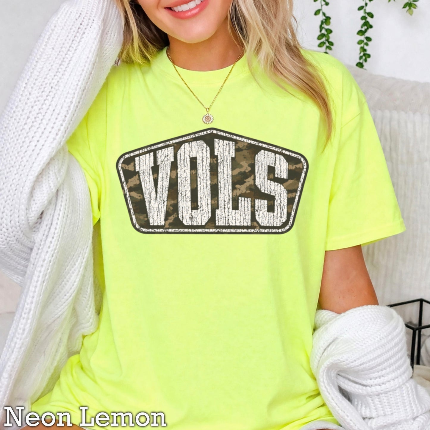 Tennessee Camo Comfort Color Graphic Tee