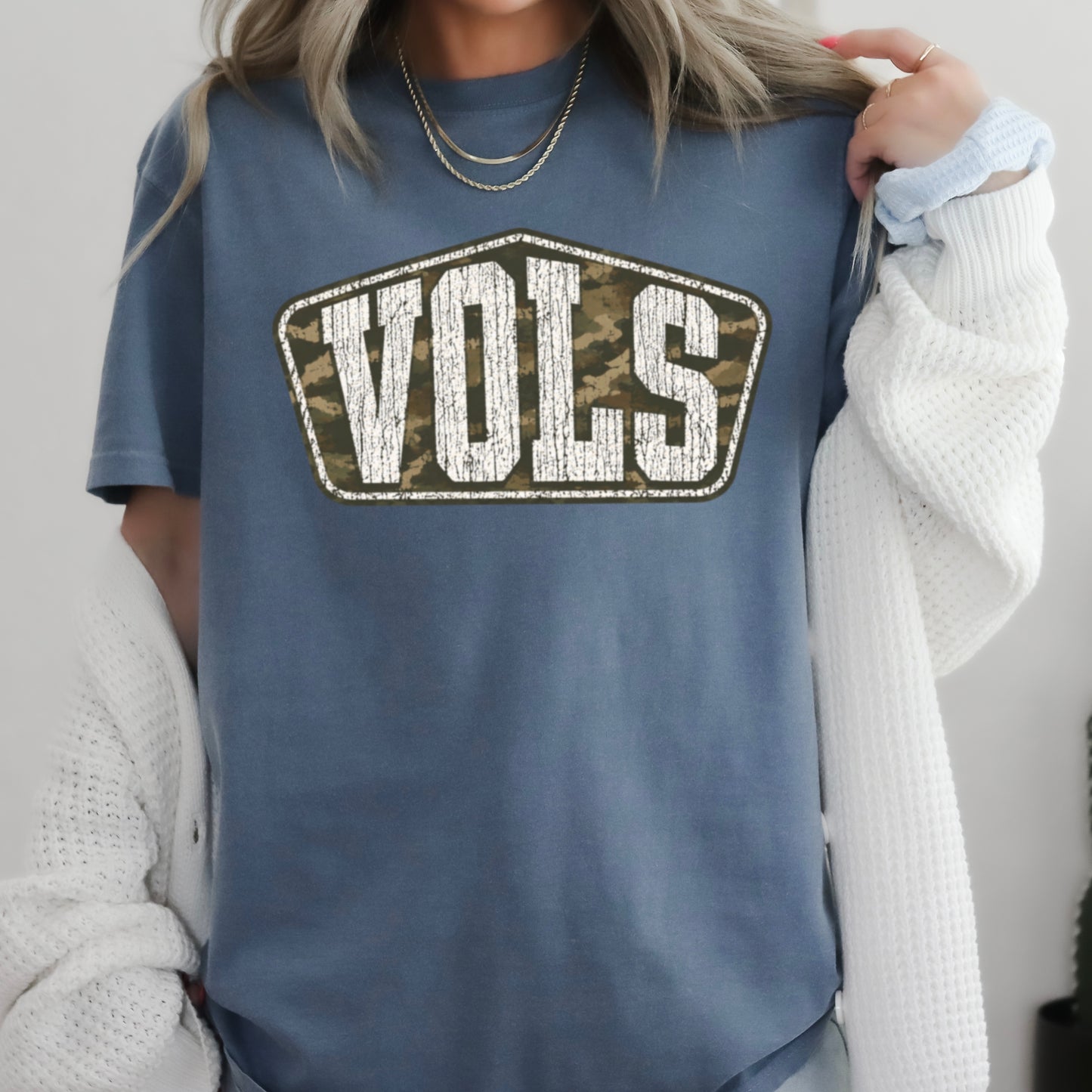 Tennessee Camo Comfort Color Graphic Tee