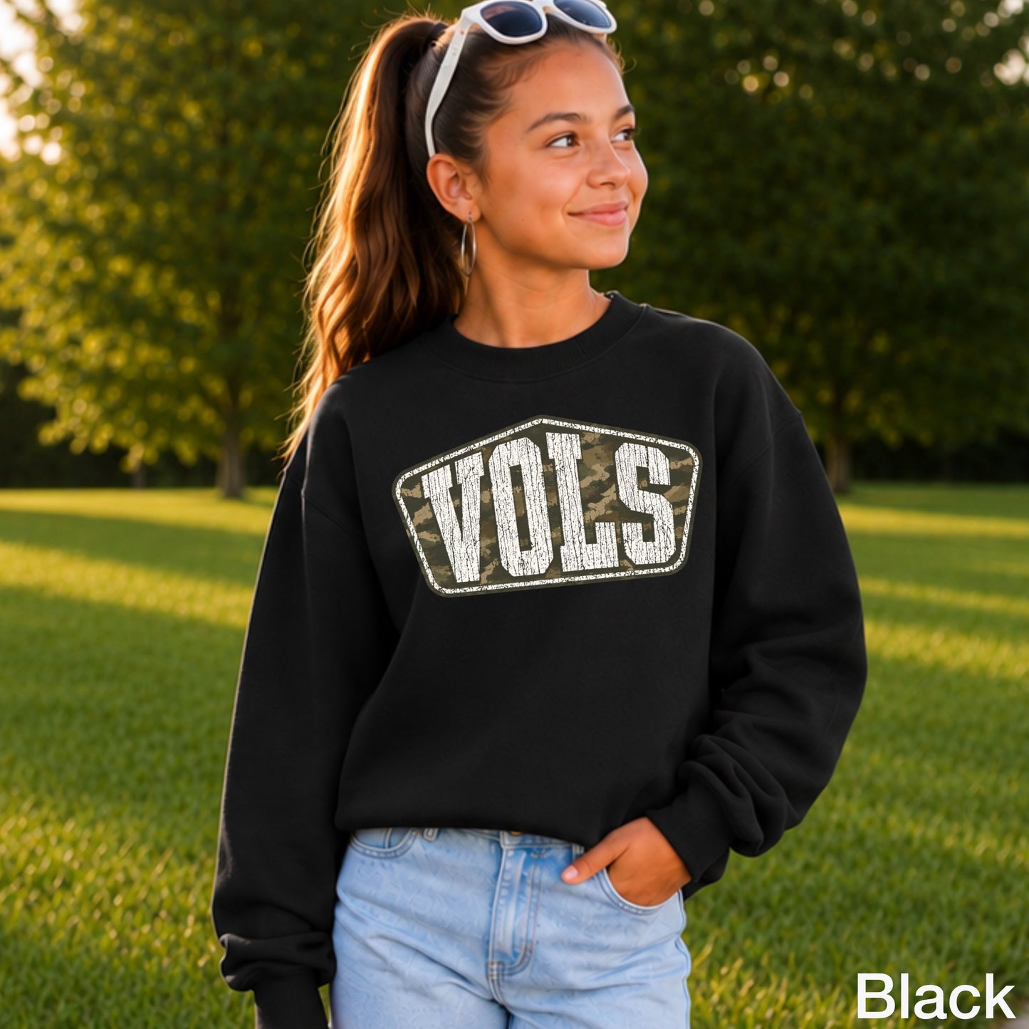 Tennessee Camo Youth Crewneck Sweatshirt