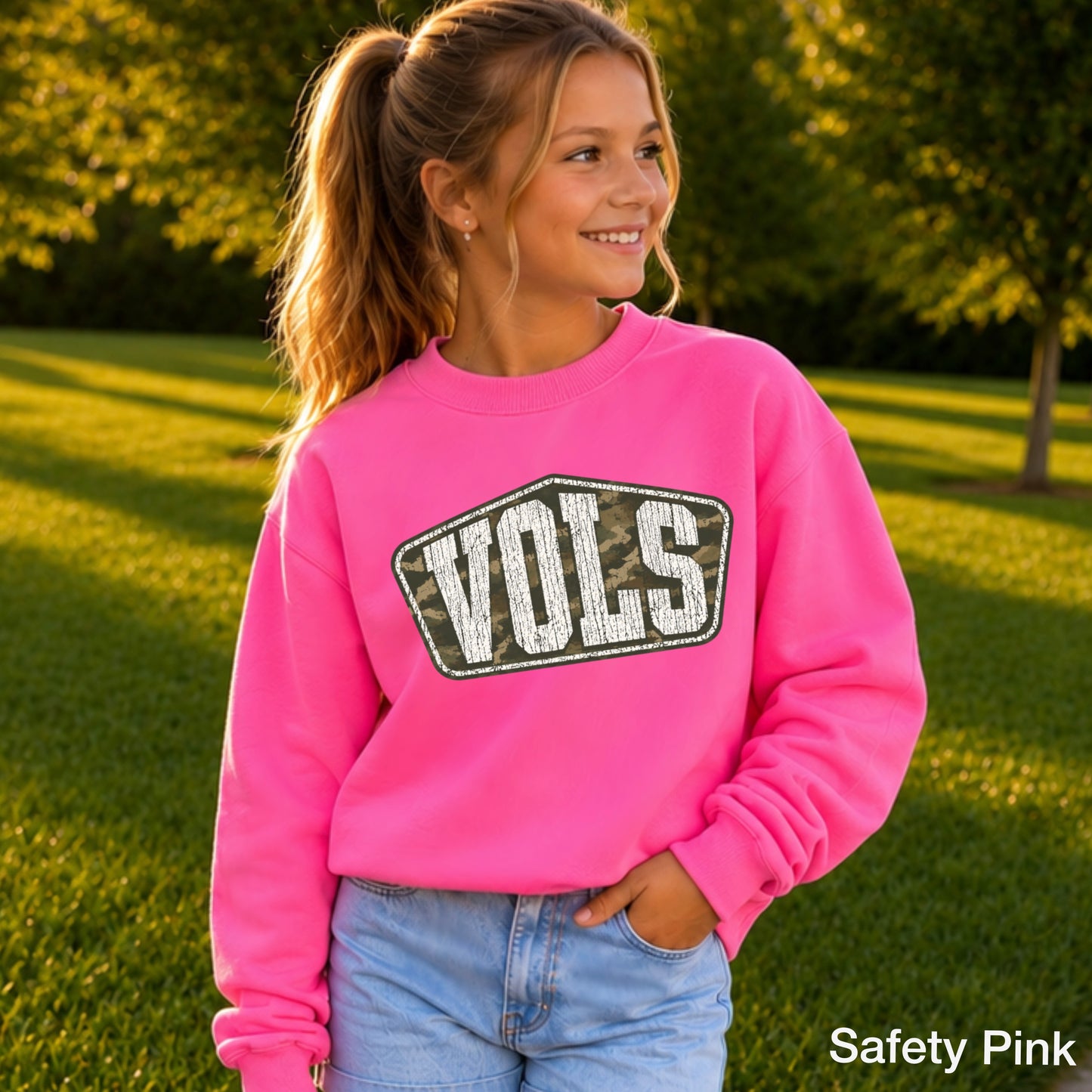 Tennessee Camo Youth Crewneck Sweatshirt