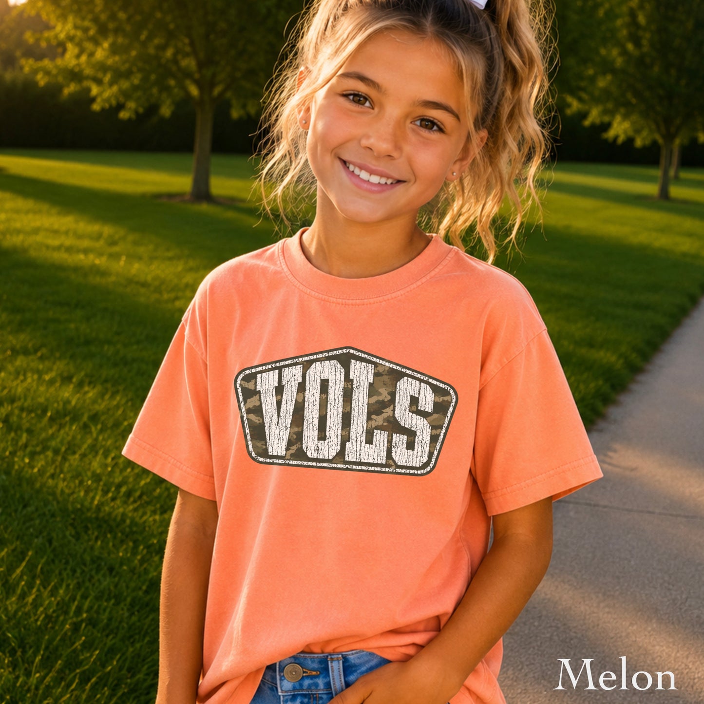 Tennessee Camo Youth Comfort Color T-Shirt