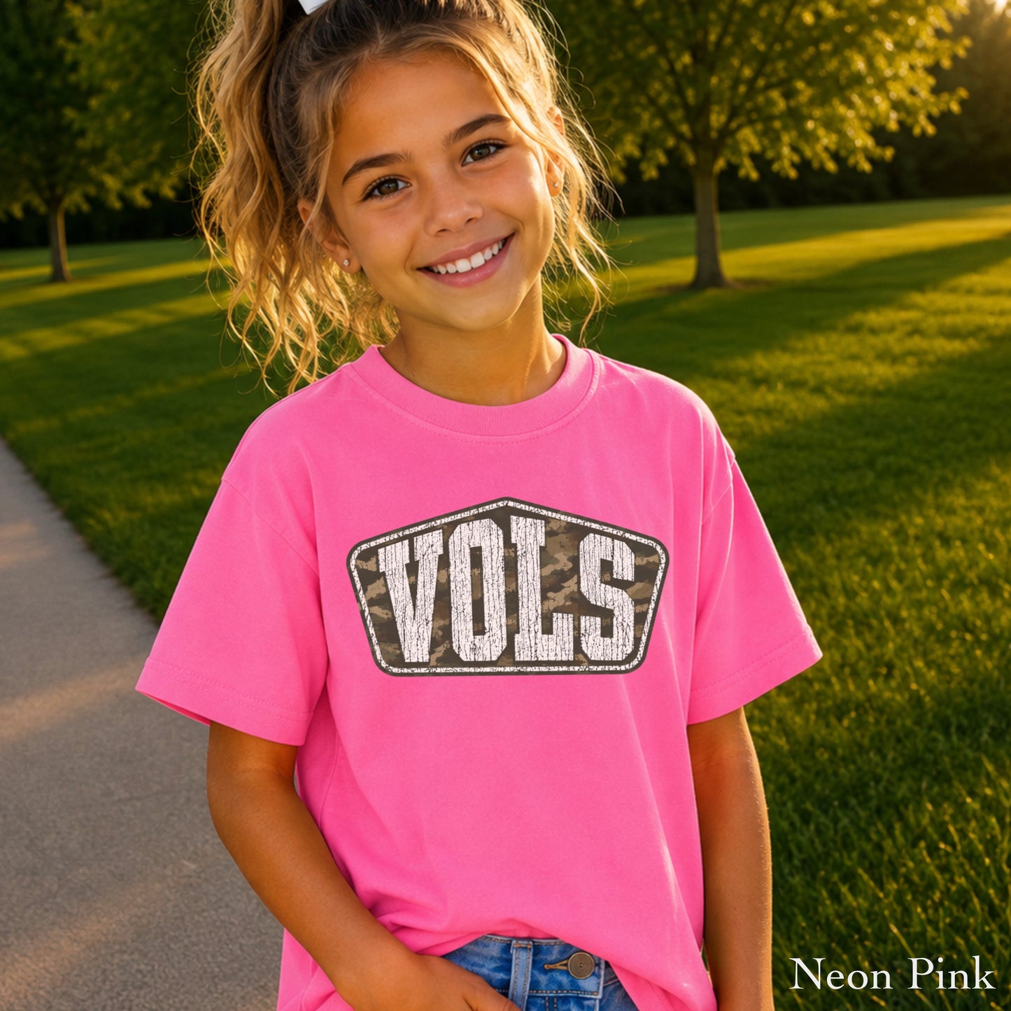 Tennessee Camo Youth Comfort Color T-Shirt