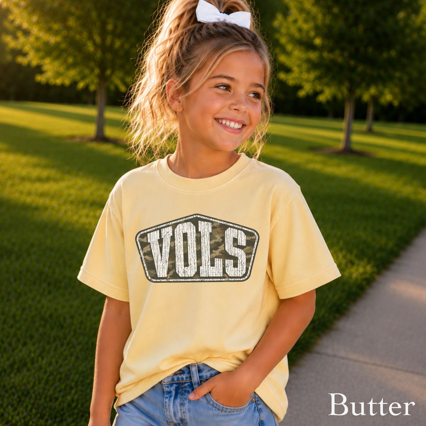 Tennessee Camo Youth Comfort Color T-Shirt