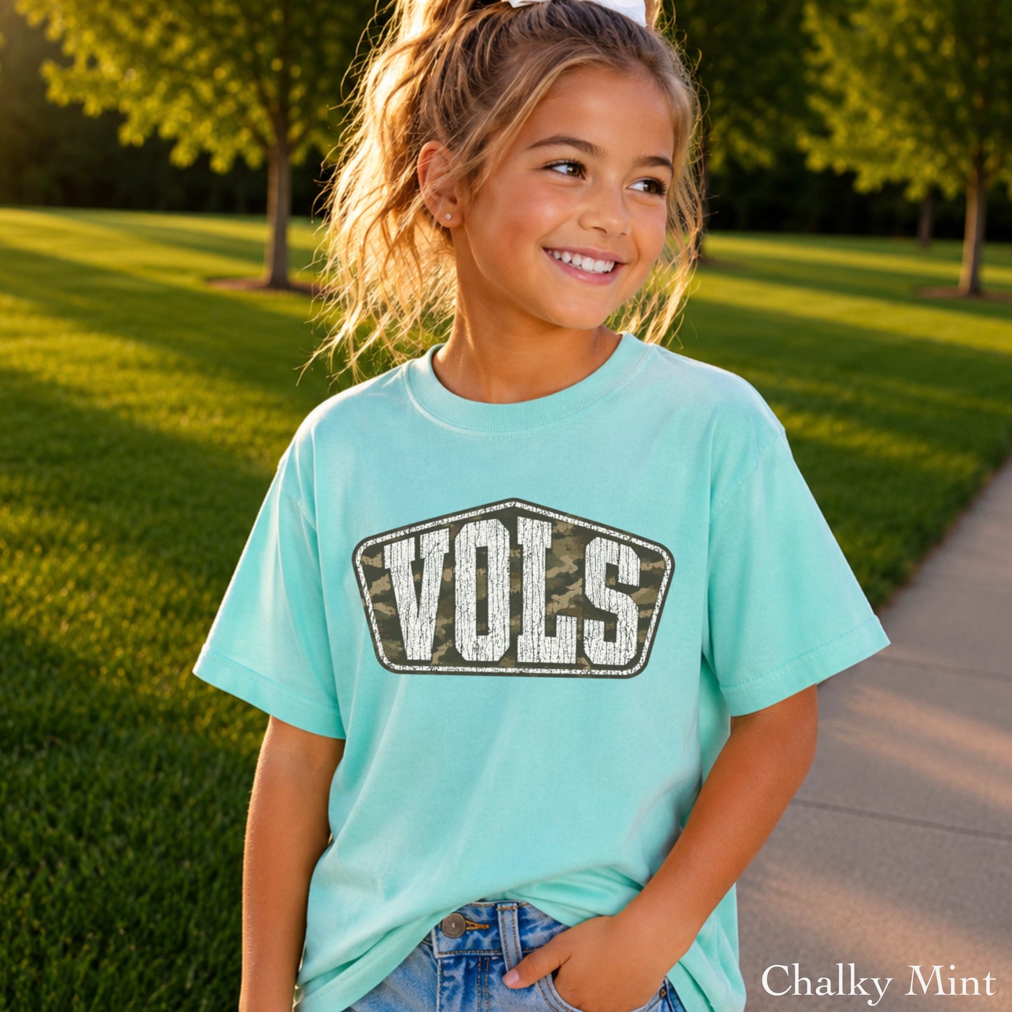 Tennessee Camo Youth Comfort Color T-Shirt