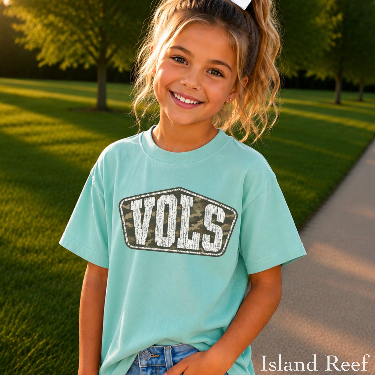 Tennessee Camo Youth Comfort Color T-Shirt