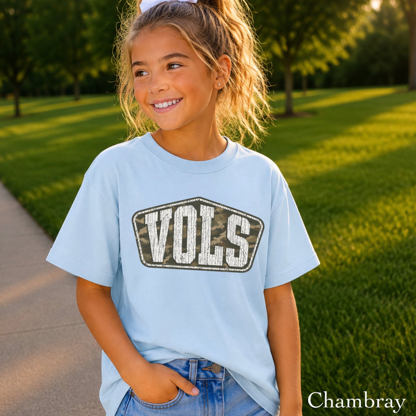 Tennessee Camo Youth Comfort Color T-Shirt