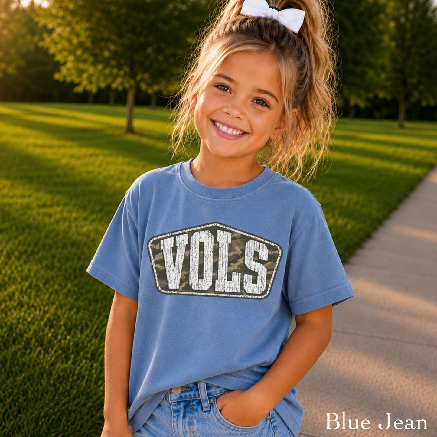 Tennessee Camo Youth Comfort Color T-Shirt