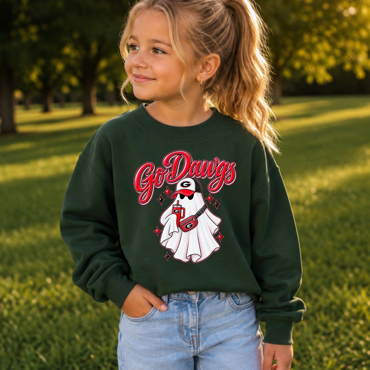 Georgia Halloween Youth Crewneck Sweatshirt