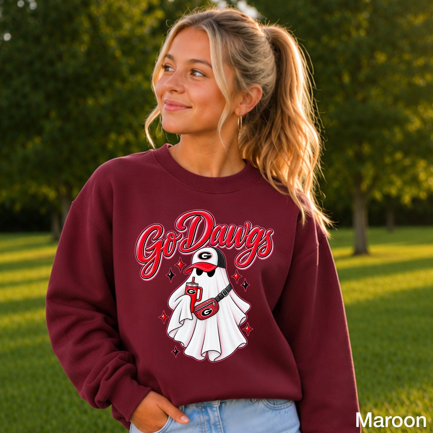 Georgia Halloween Youth Crewneck Sweatshirt
