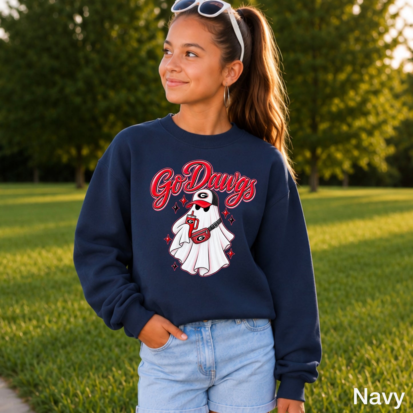 Georgia Halloween Youth Crewneck Sweatshirt