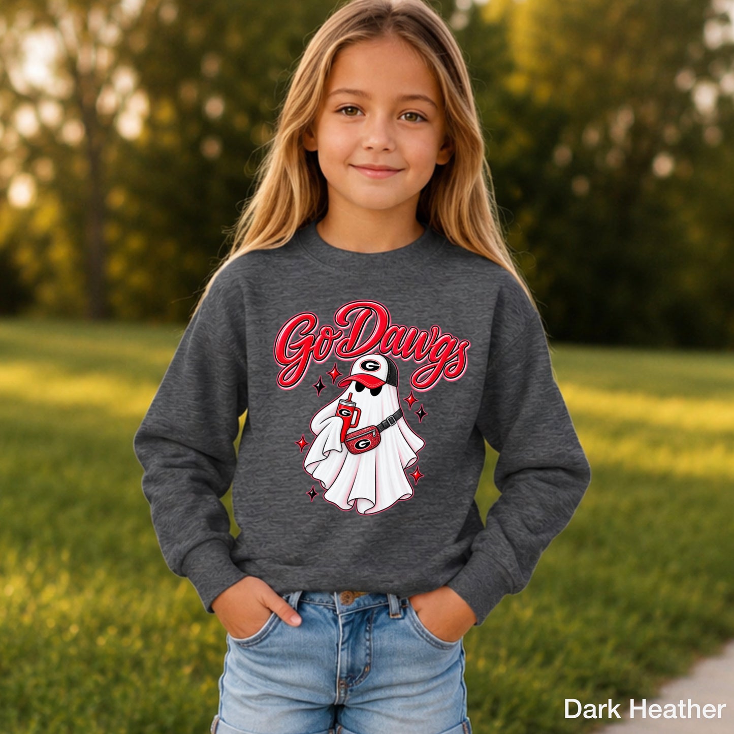 Georgia Halloween Youth Crewneck Sweatshirt