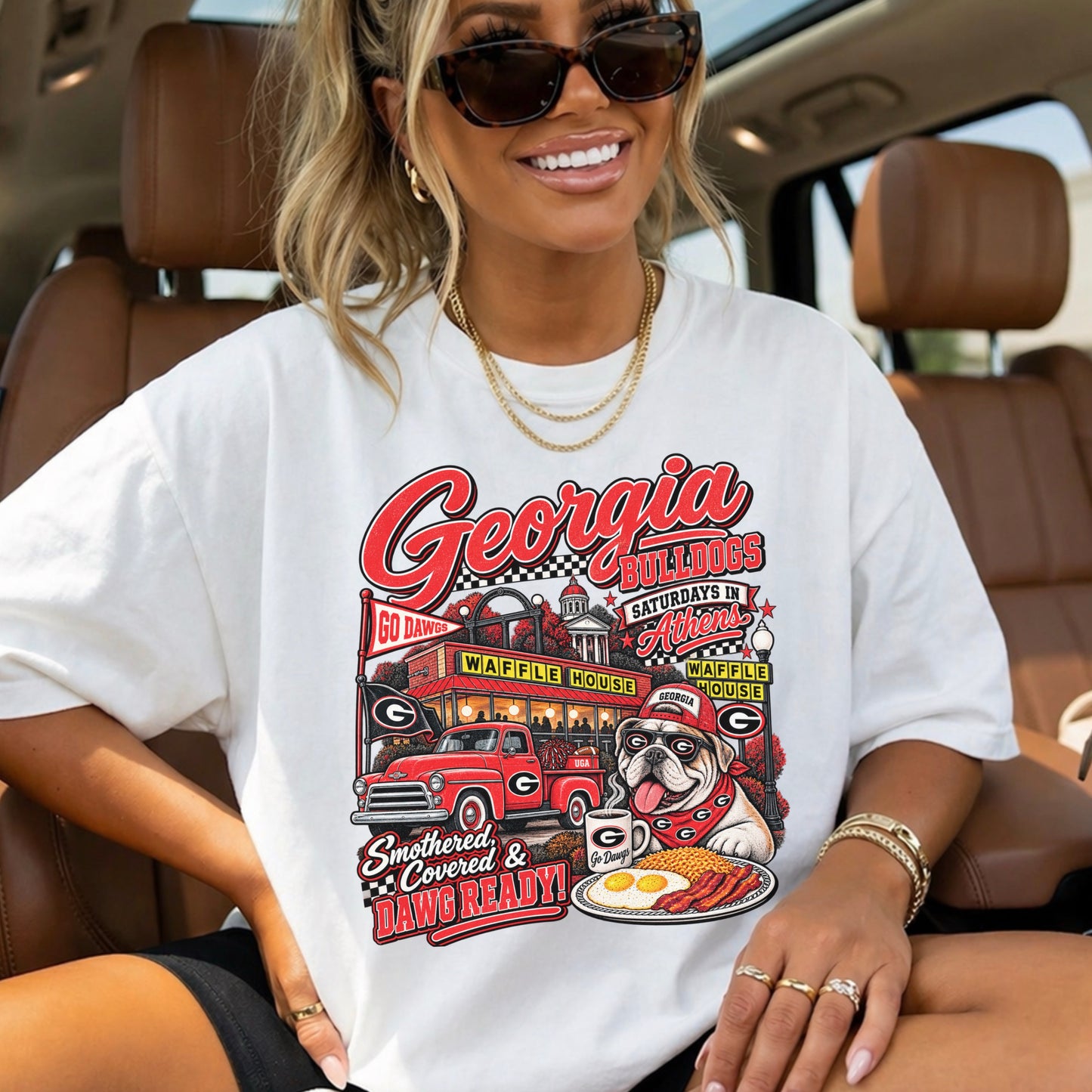 Georgia Saturdays Comfort Color Graphic Tee