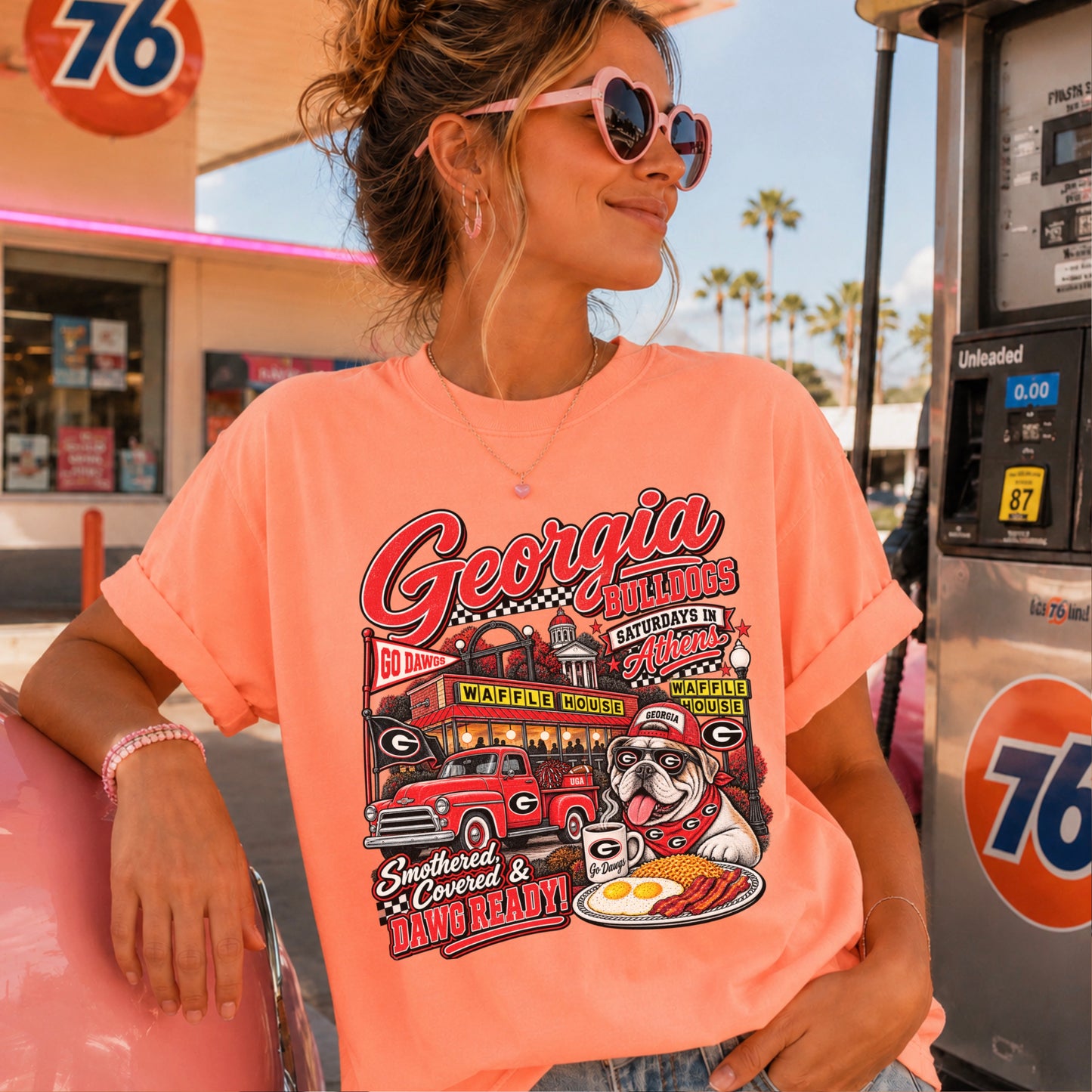 Georgia Saturdays Comfort Color Graphic Tee