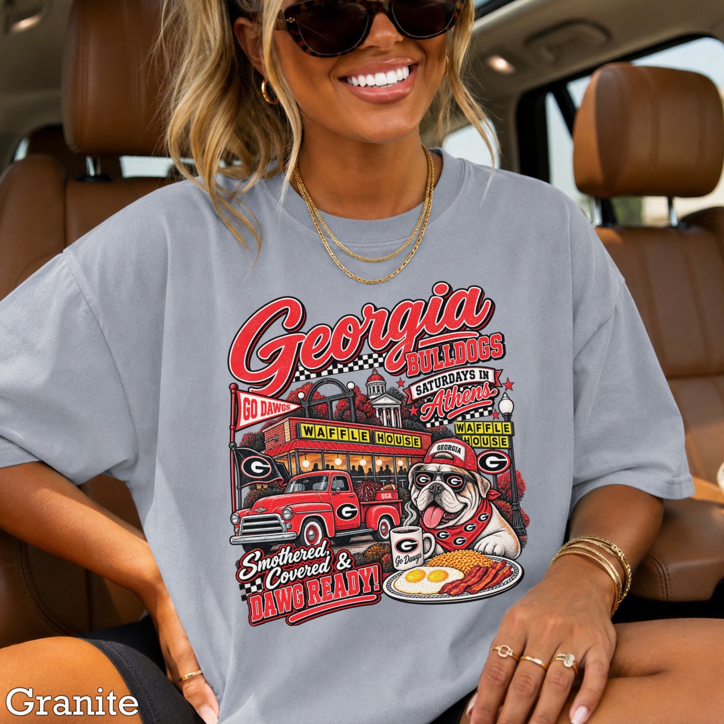 Georgia Saturdays Comfort Color Graphic Tee