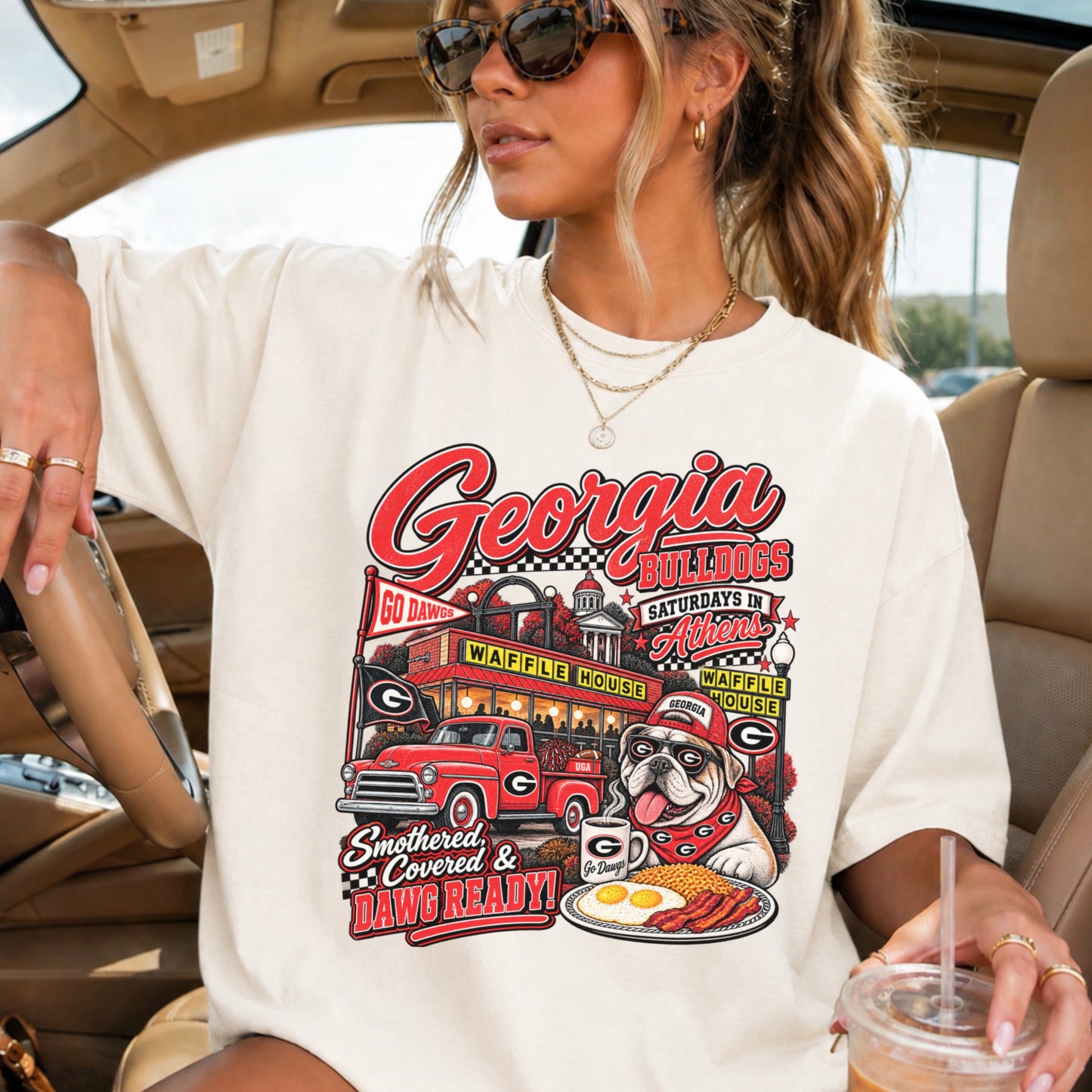 Georgia Saturdays Comfort Color Graphic Tee