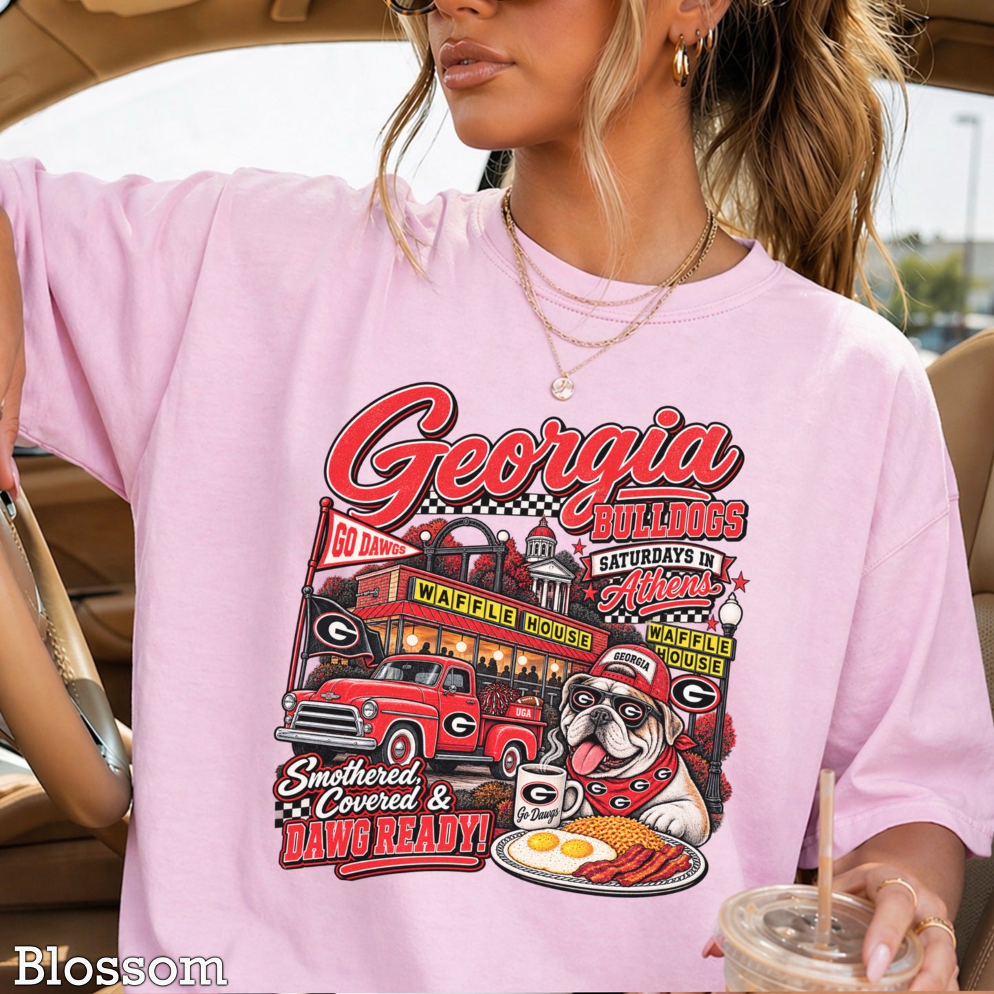 Georgia Saturdays Comfort Color Graphic Tee