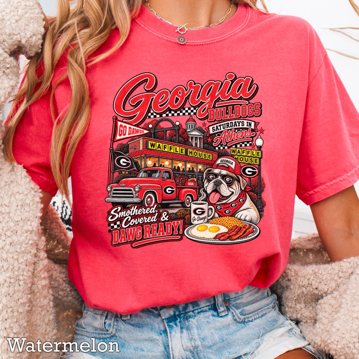 Georgia Saturdays Comfort Color Graphic Tee