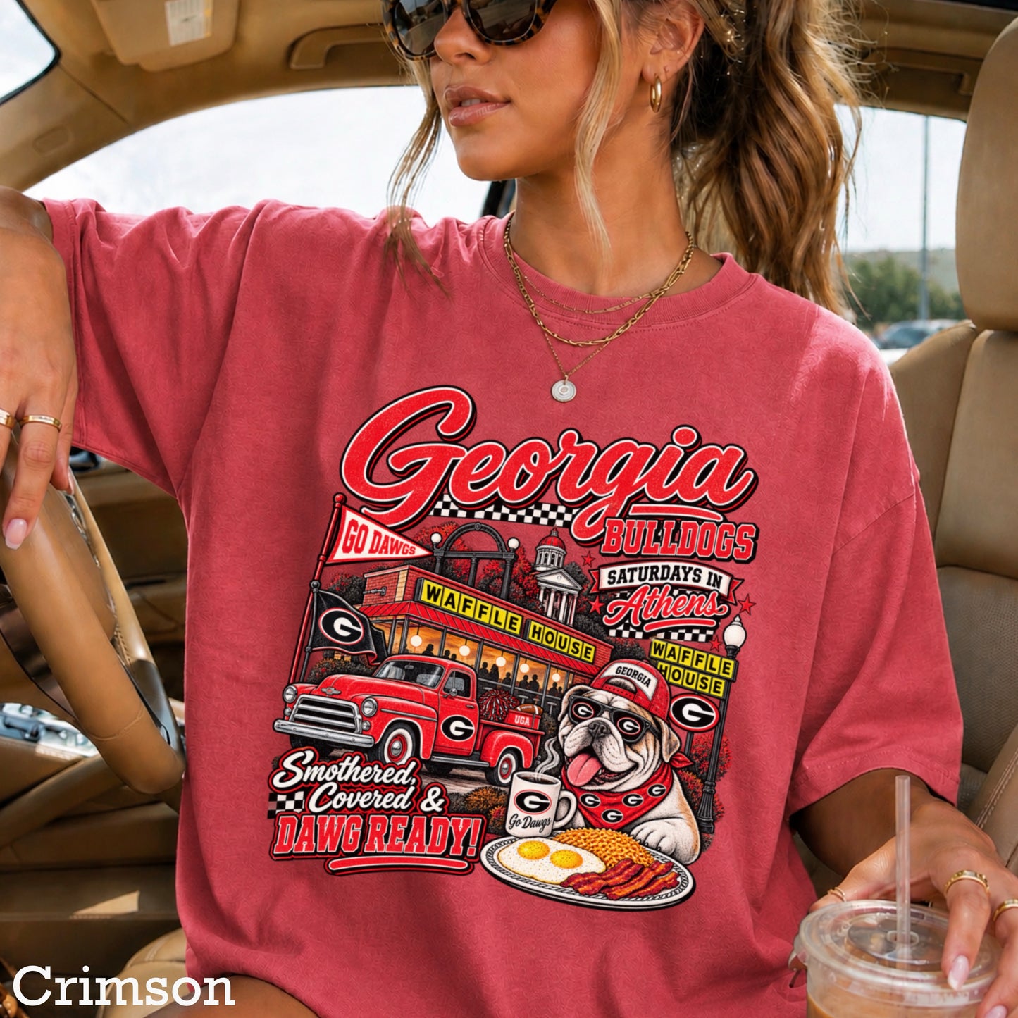 Georgia Saturdays Comfort Color Graphic Tee