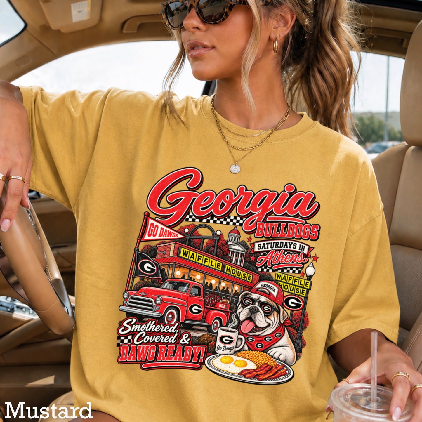 Georgia Saturdays Comfort Color Graphic Tee