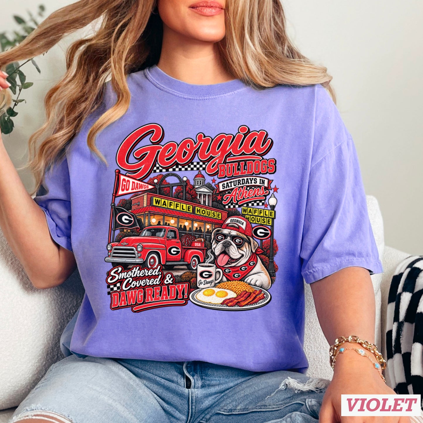 Georgia Saturdays Comfort Color Graphic Tee
