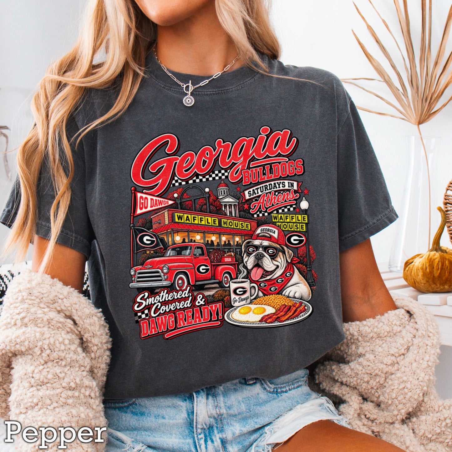 Georgia Saturdays Comfort Color Graphic Tee