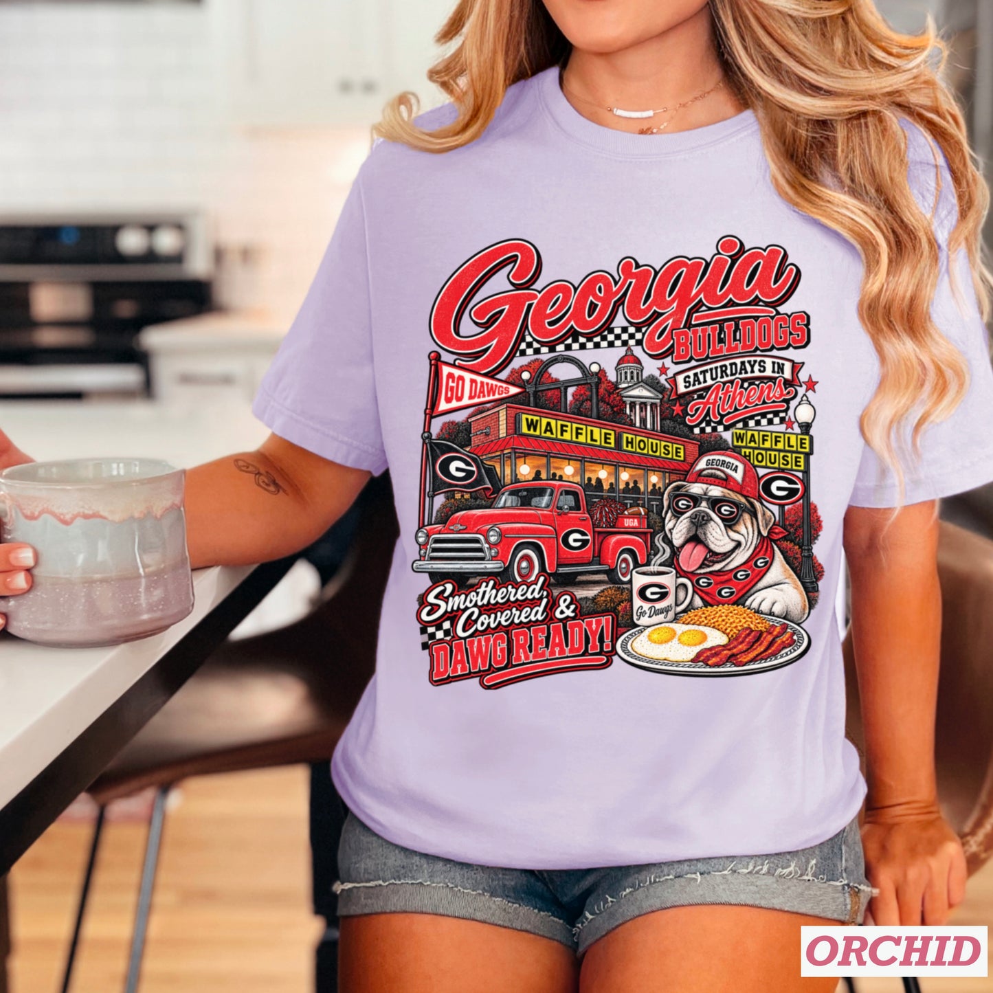 Georgia Saturdays Comfort Color Graphic Tee