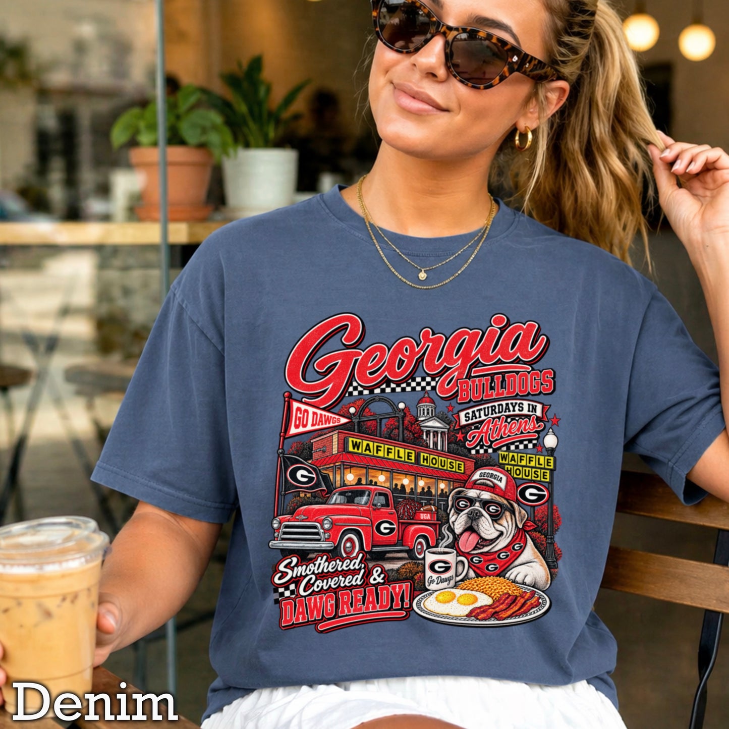 Georgia Saturdays Comfort Color Graphic Tee