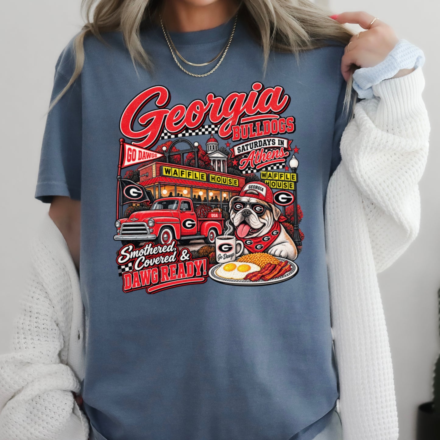 Georgia Saturdays Comfort Color Graphic Tee