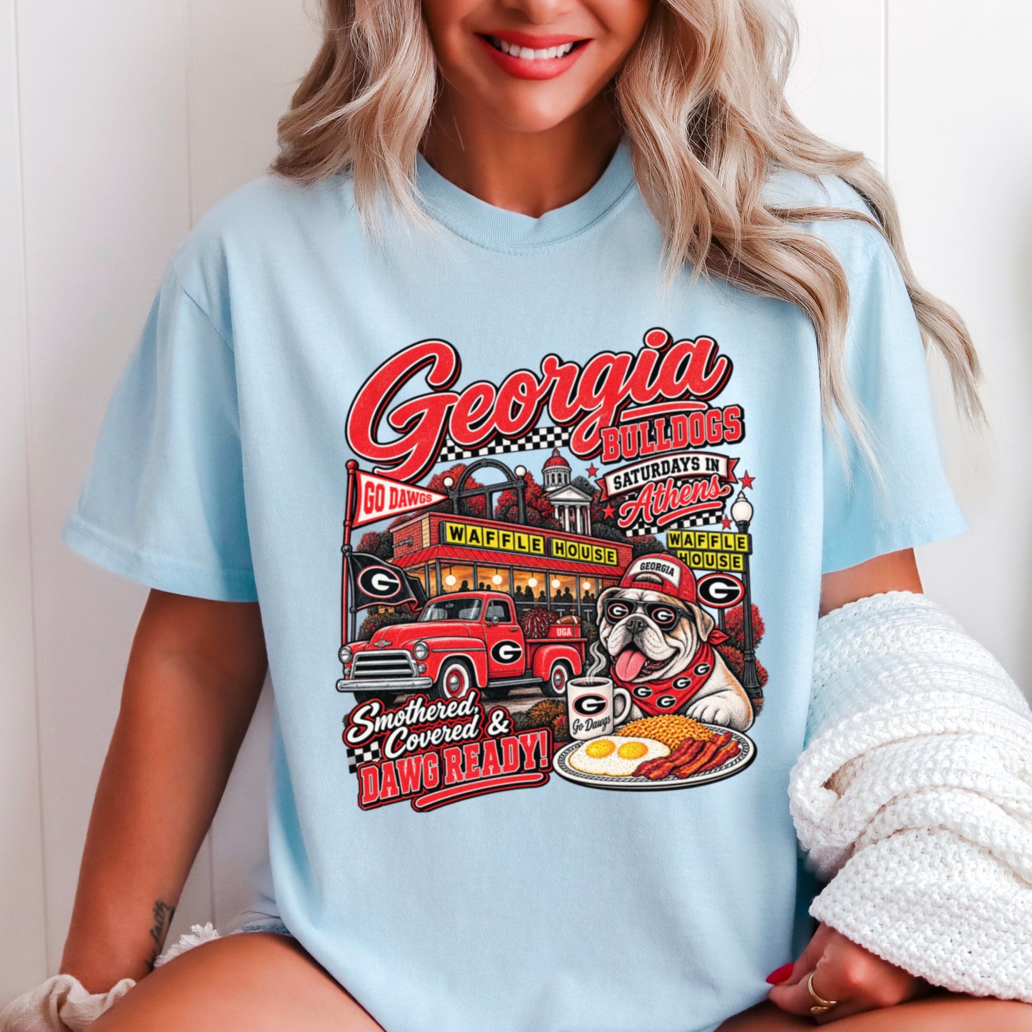 Georgia Saturdays Comfort Color Graphic Tee