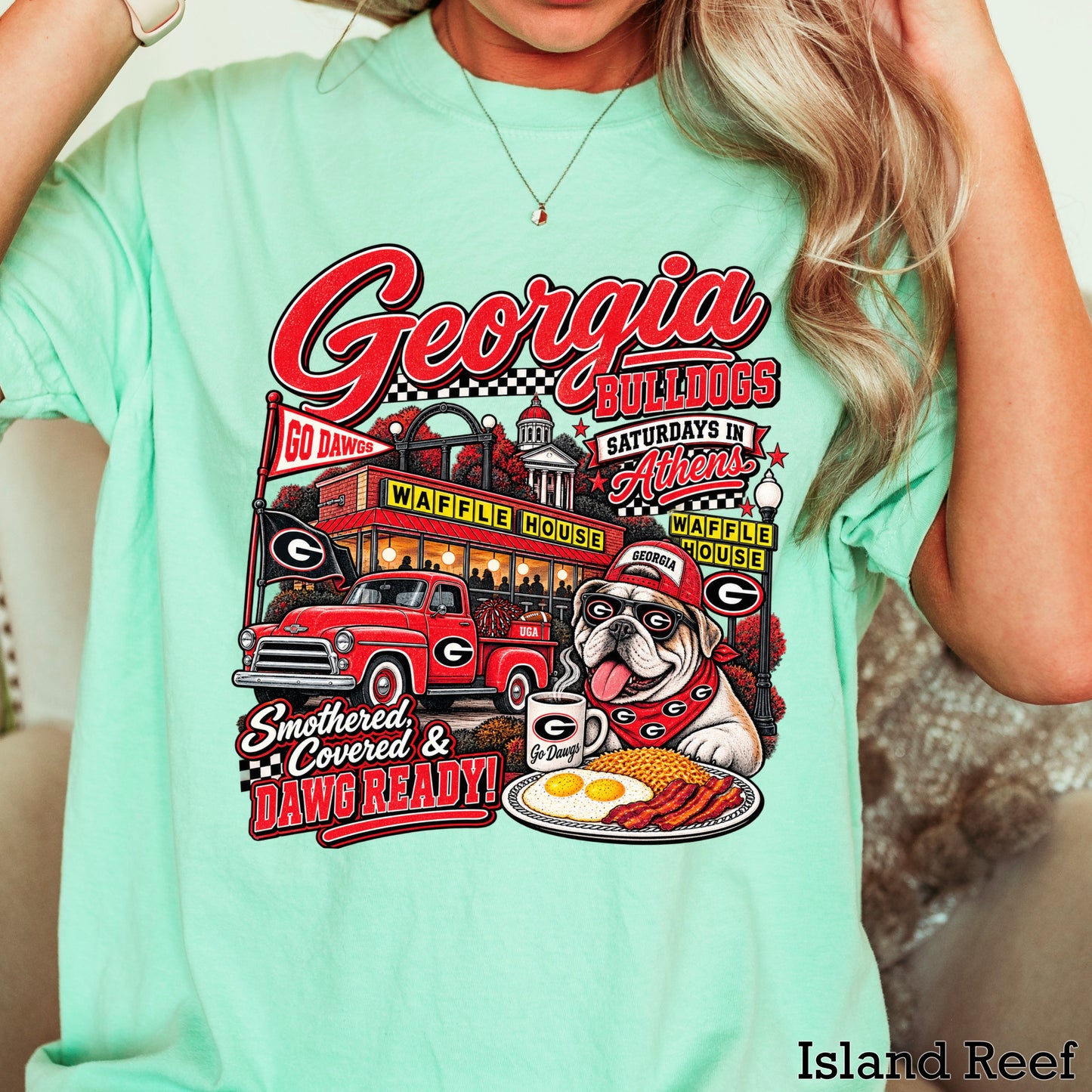 Georgia Saturdays Comfort Color Graphic Tee