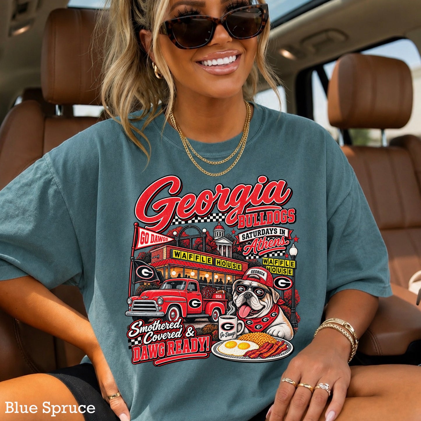 Georgia Saturdays Comfort Color Graphic Tee