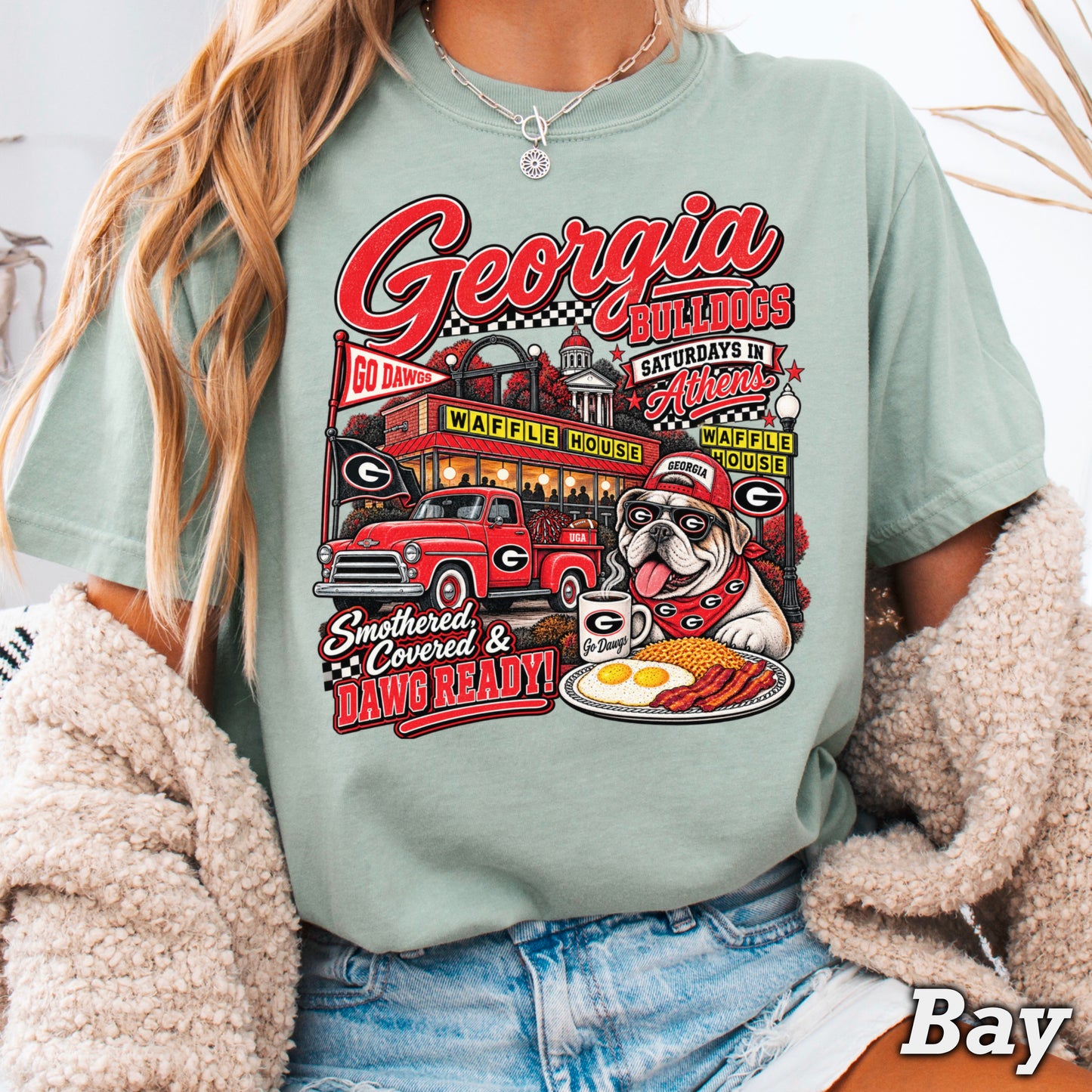 Georgia Saturdays Comfort Color Graphic Tee