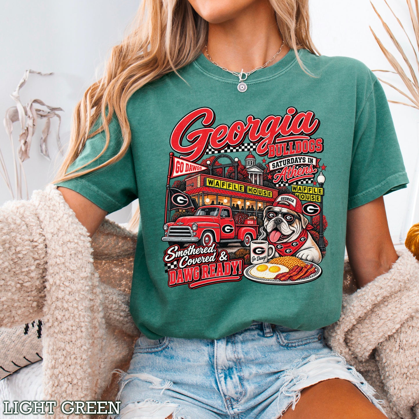 Georgia Saturdays Comfort Color Graphic Tee