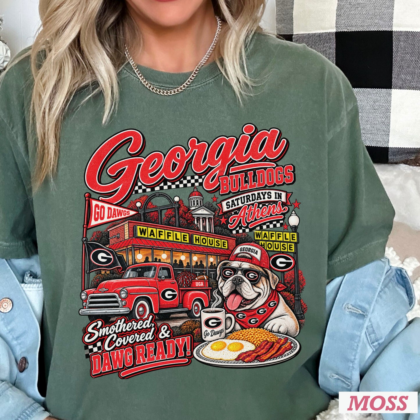 Georgia Saturdays Comfort Color Graphic Tee