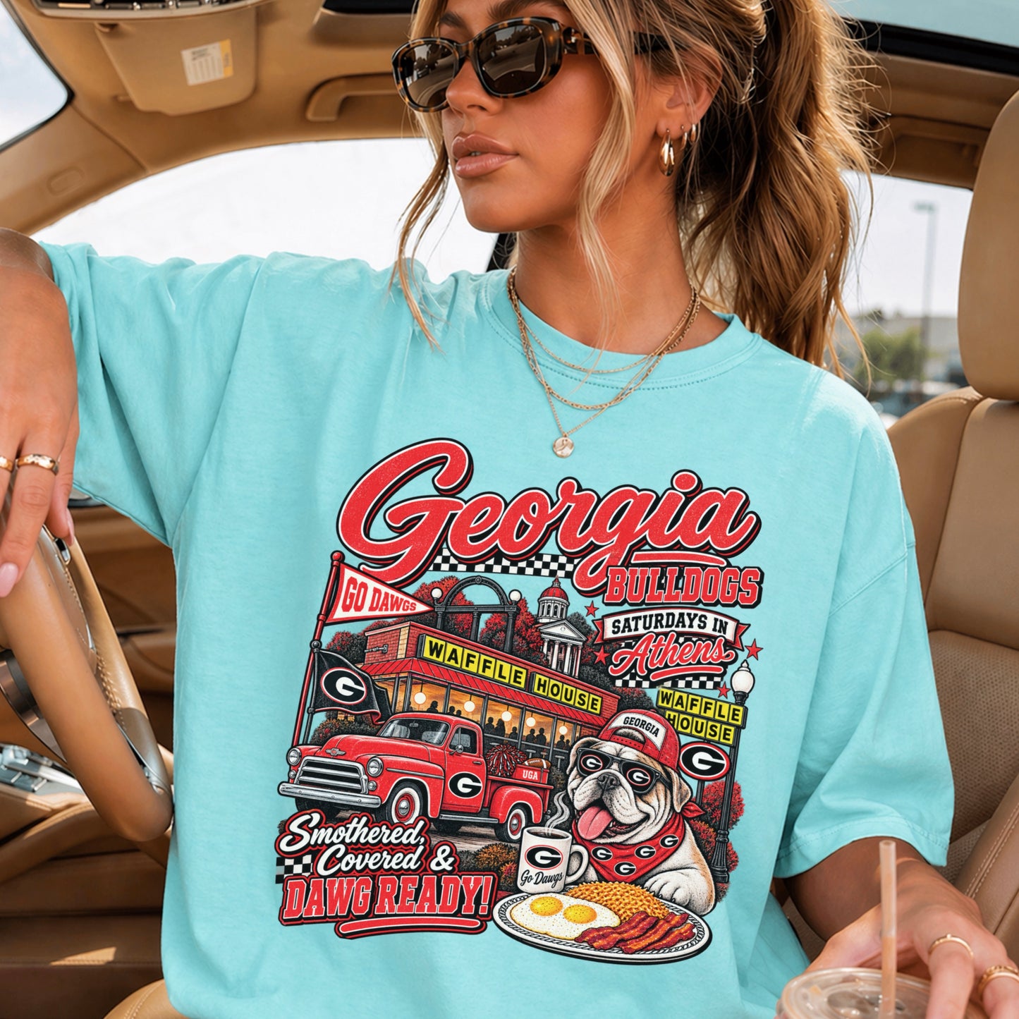 Georgia Saturdays Comfort Color Graphic Tee