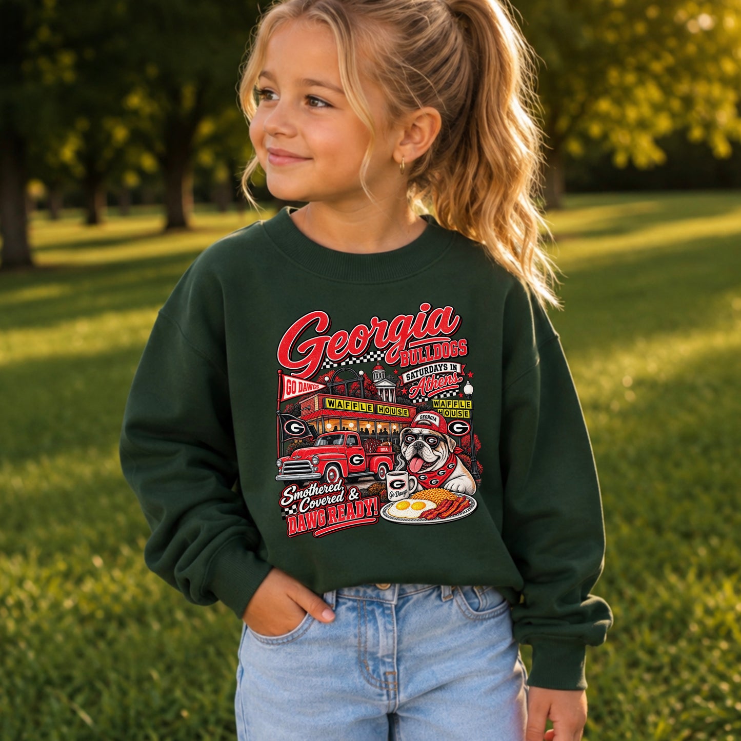 Georgia Saturdays Youth Crewneck Sweatshirt