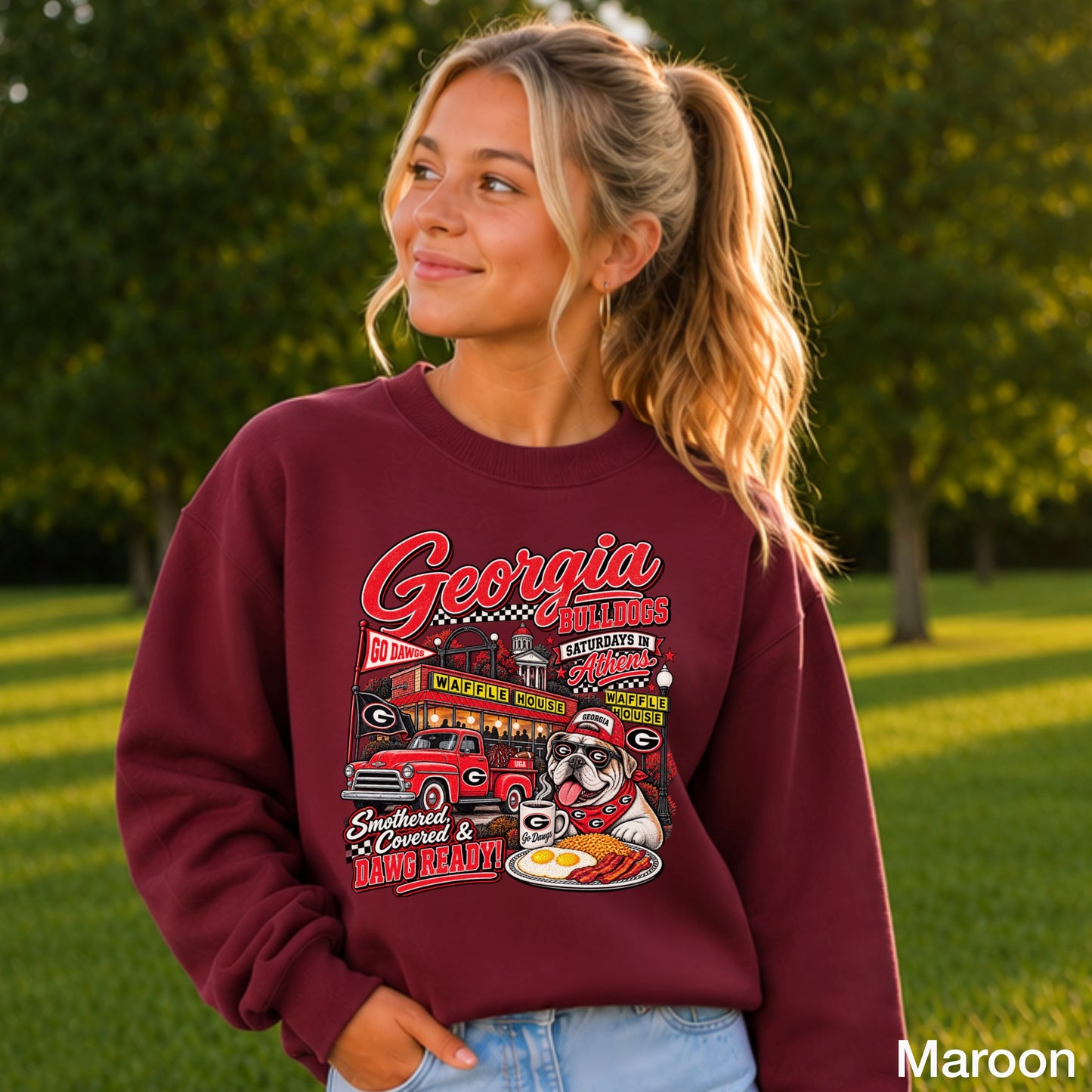 Georgia Saturdays Youth Crewneck Sweatshirt