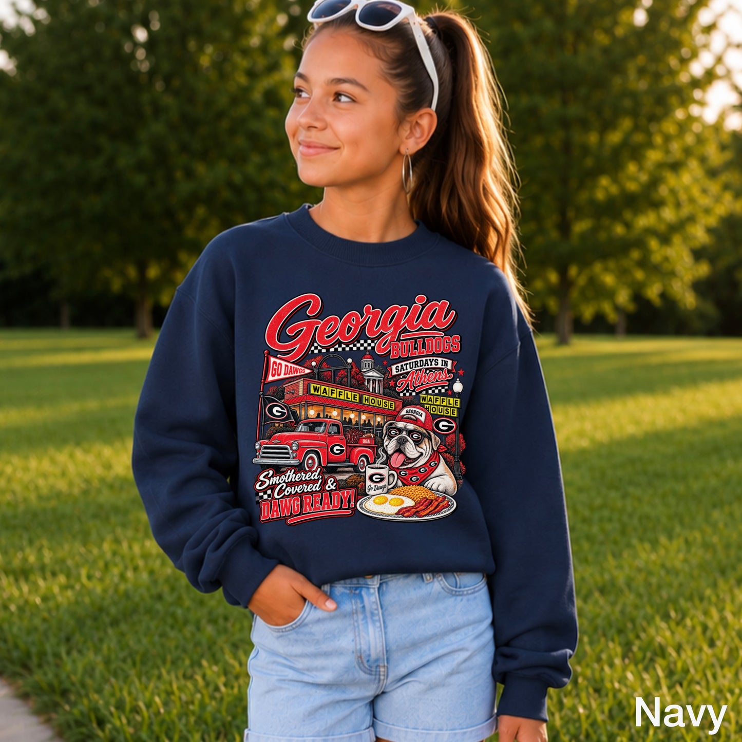 Georgia Saturdays Youth Crewneck Sweatshirt
