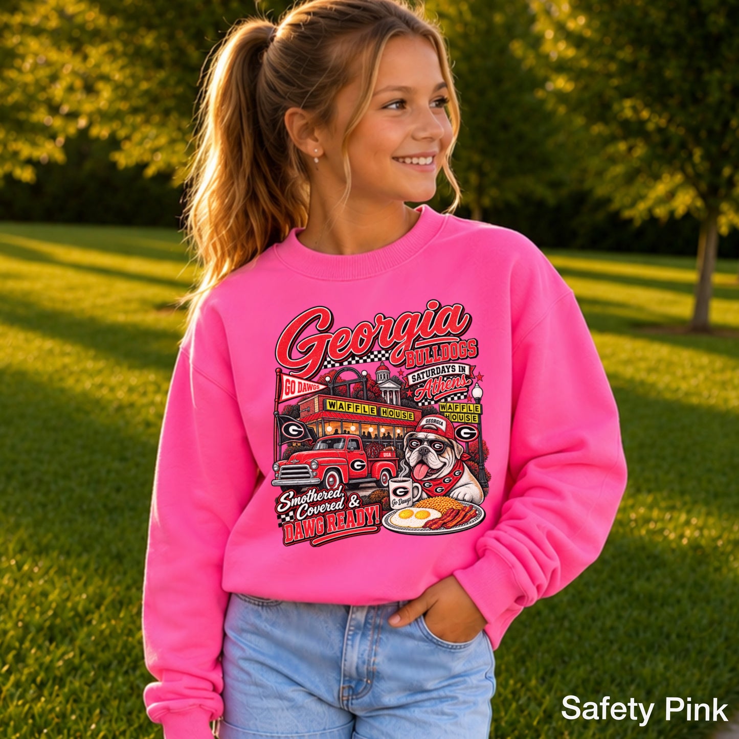 Georgia Saturdays Youth Crewneck Sweatshirt